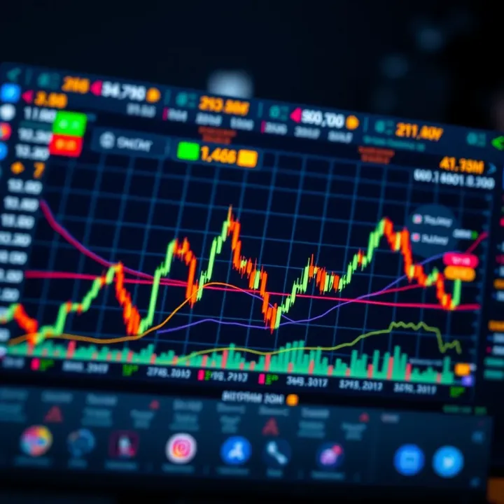 Cryptocurrency Trading Trends Powered by Artificial Intelligence Graph displaying cryptocurrency trading trends with artificial intelligence integration