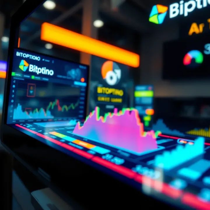 AI-Driven Crypto Investment Platform Features Illustration of a digital platform showcasing features of an AI-driven crypto investment tool