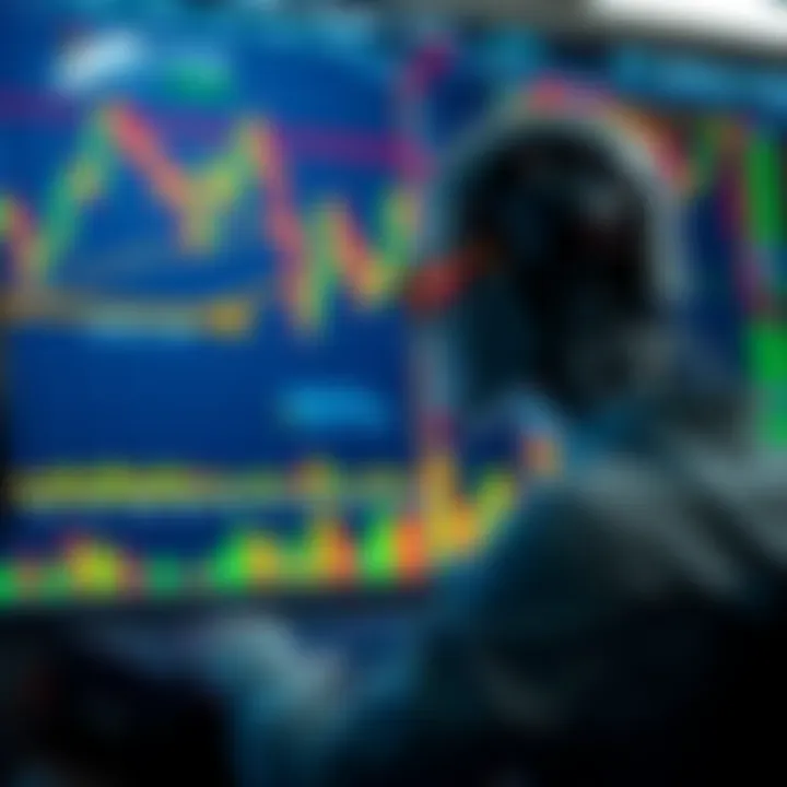 Visual comparison showing advantages of automated trading bots versus manual trading on digital stock market interface
