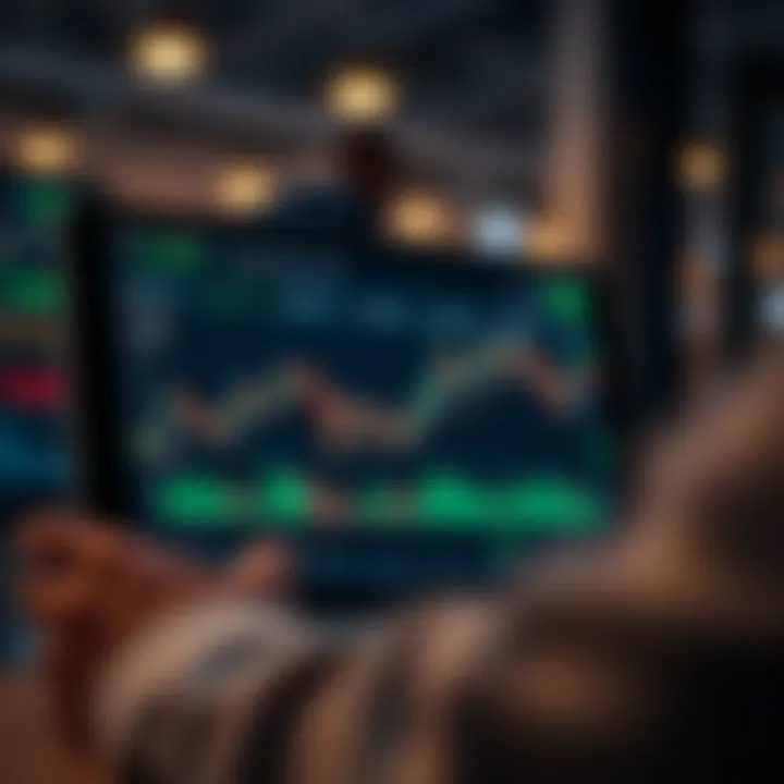 User interface displaying trading options and market charts on app.deriv.com platform