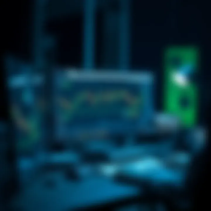 Secure computer setup with cybersecurity elements illustrating safe binary bot installation