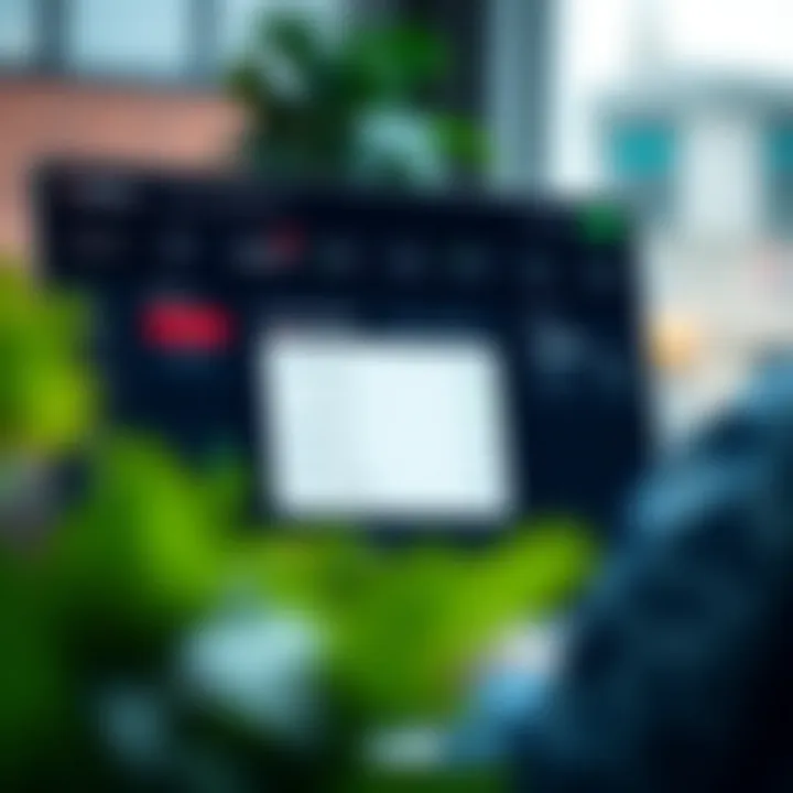 Visual representation of account management dashboard highlighting navigation features and settings options on Deriv.com