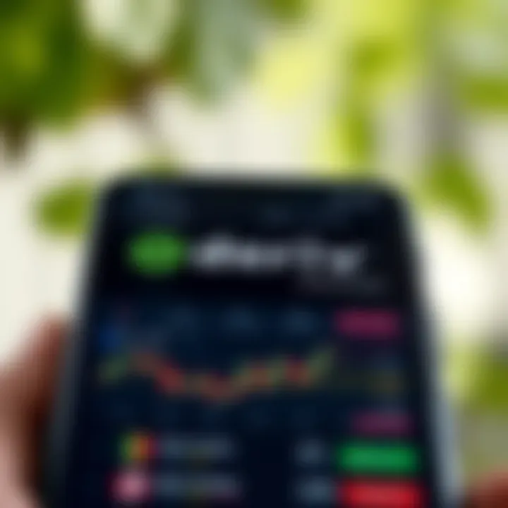 Screenshot of Deriv app interface showing trading options and user dashboard on Android device