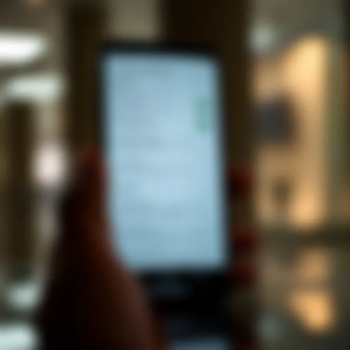 Security Settings in Deriv Mobile Application Mobile phone displaying security features and settings for Deriv app