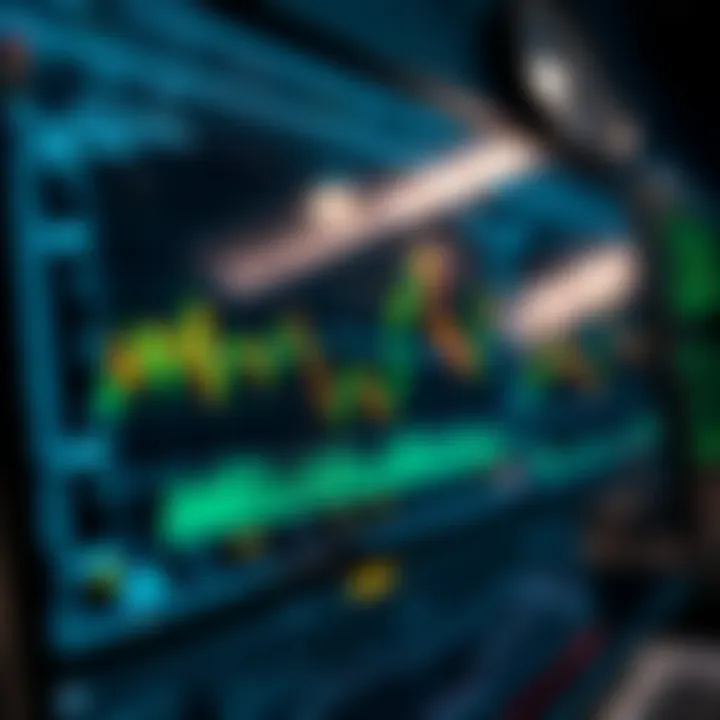 User interface showcasing software options for deriv digit data interpretation and visualization