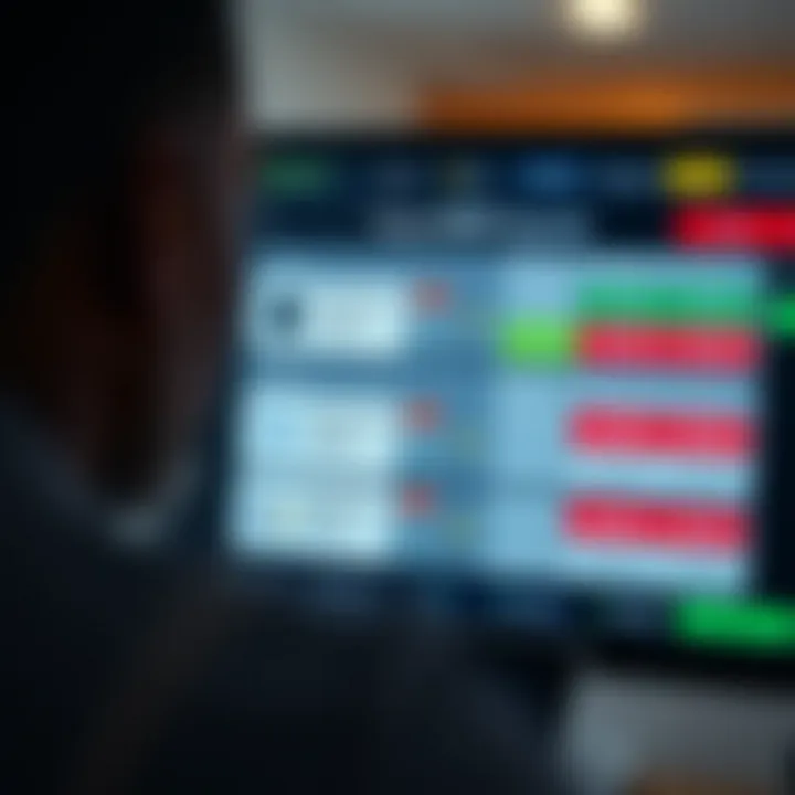 Digital interface displaying various payment options for online trading account funding