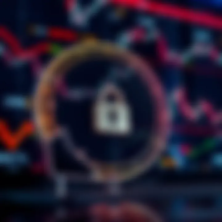 Digital Security and Regulation in Online Trading Platforms Conceptual illustration of digital security and regulatory compliance in online trading