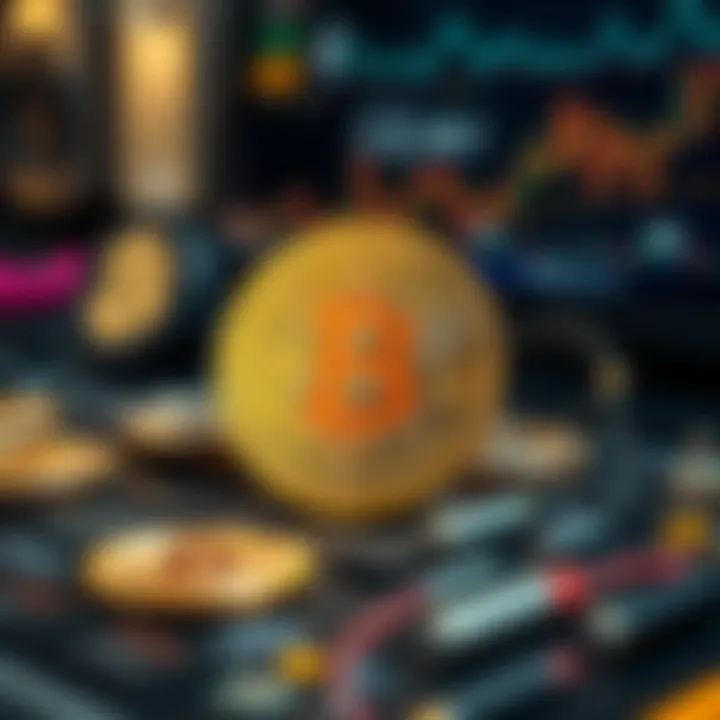 Illustration of factors influencing Bitcoin value including technology and regulations