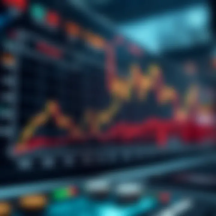 Graph depicting the impact of AI trading bots on market trends and trading efficiency