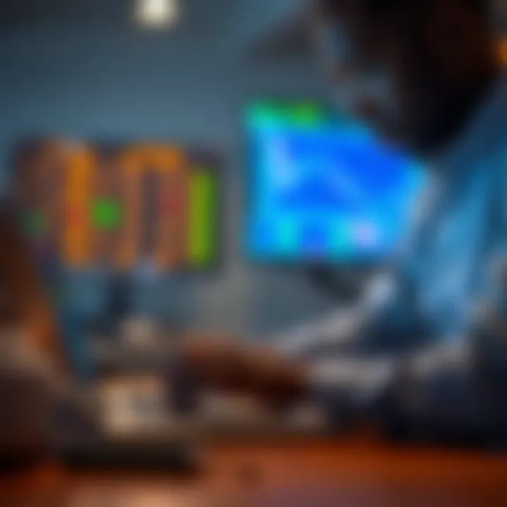 Illustration of Kenyan trader reviewing bonus terms and withdrawal conditions on a laptop