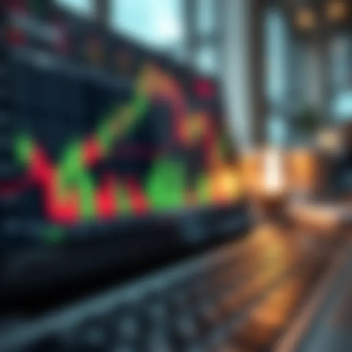Chart showing margin call alert with risk management in forex trading context