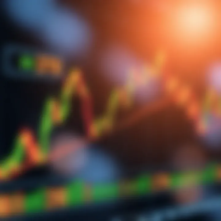 Digital representation of a financial chart displaying binary trading trends with Kenyan symbols