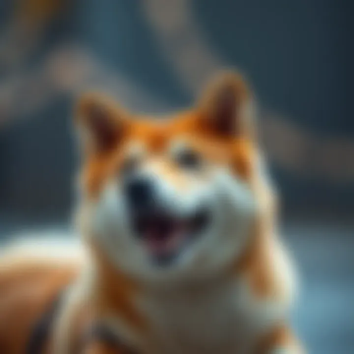 Visual representation of market influences, technical indicators, and risk factors impacting Shiba Inu's value