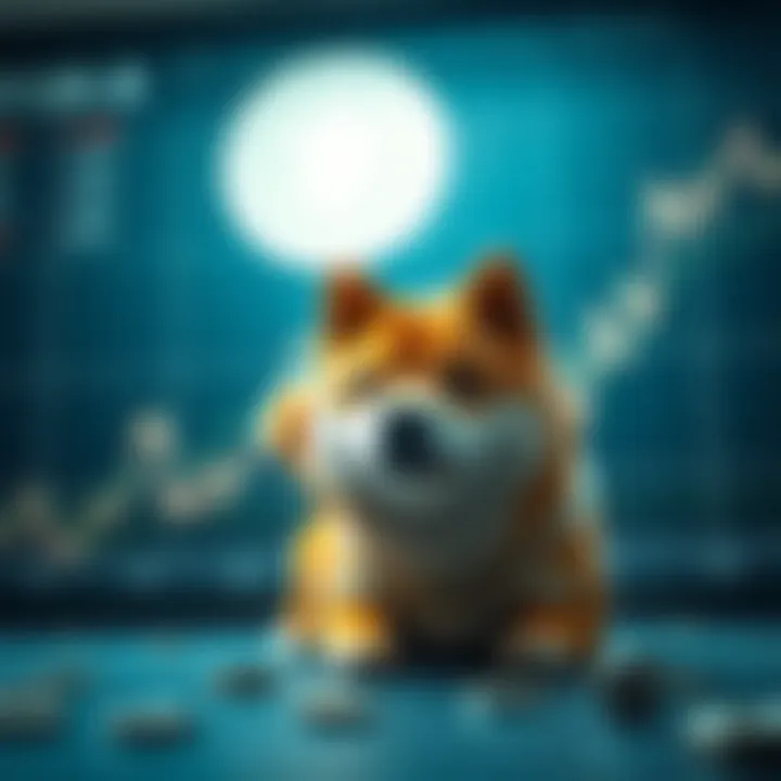 Graph showing Shiba Inu coin price fluctuations over time
