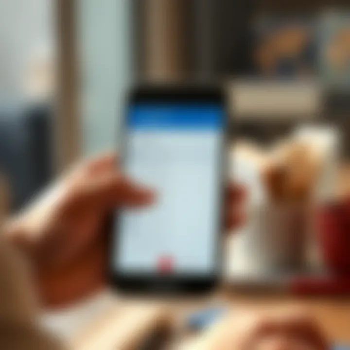 User engaging with SurveyLama platform on a smartphone showing survey questions
