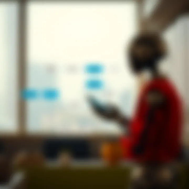 Flowchart illustrating the development cycle and practical deployment of communication bots in mobile applications in Kenya