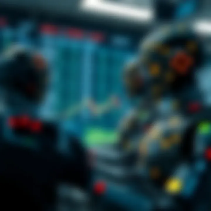 Diagram illustrating the operation of binary bots in automated trading environments