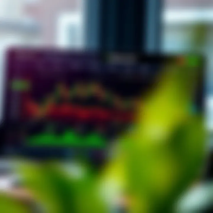 Dashboard displaying various trading options and market charts on Binary.com platform