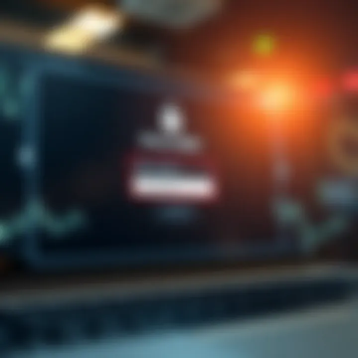 Secure login screen showing username and password fields on a digital platform