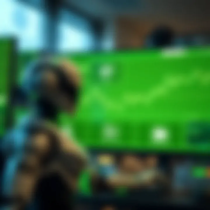 Diagram showing the interaction between a trading bot and the Binary.com platform interface