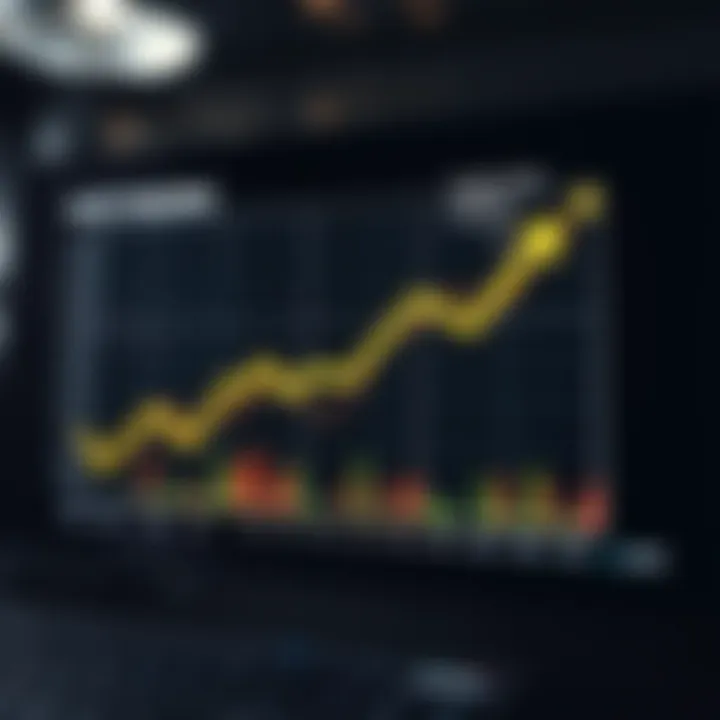 Graph illustrating the concept of copy trading with arrows showing investors replicating trades