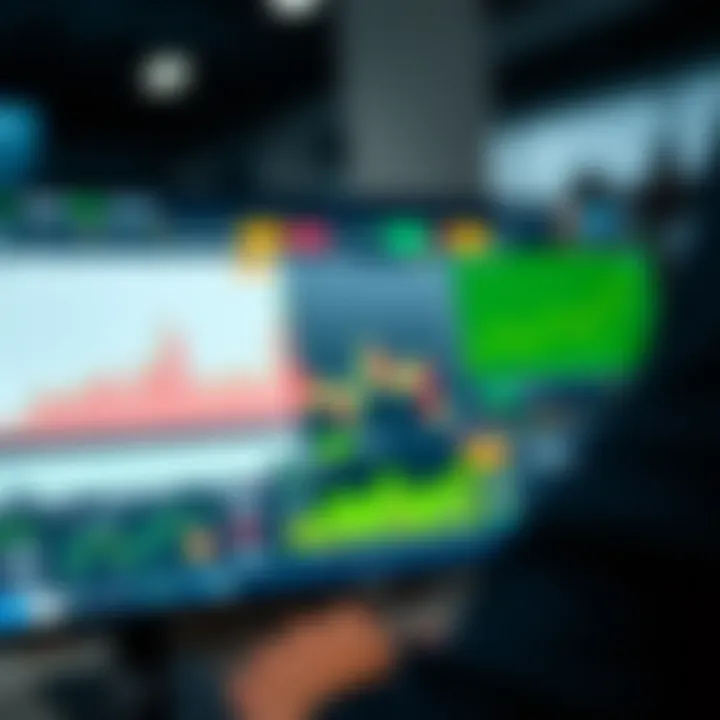 User interface of Deriv trading platform showing various financial charts and market indicators