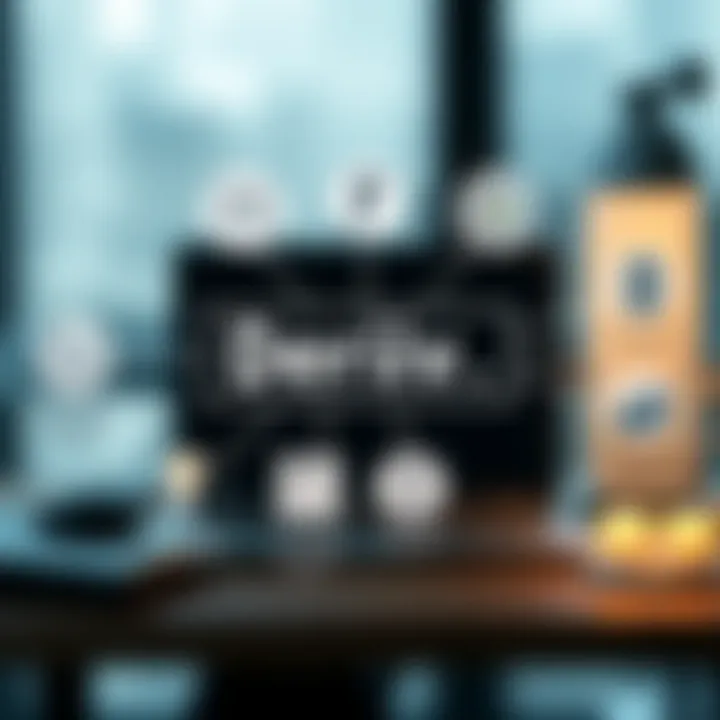 Conceptual diagram explaining derivation in language and finance with icons and examples