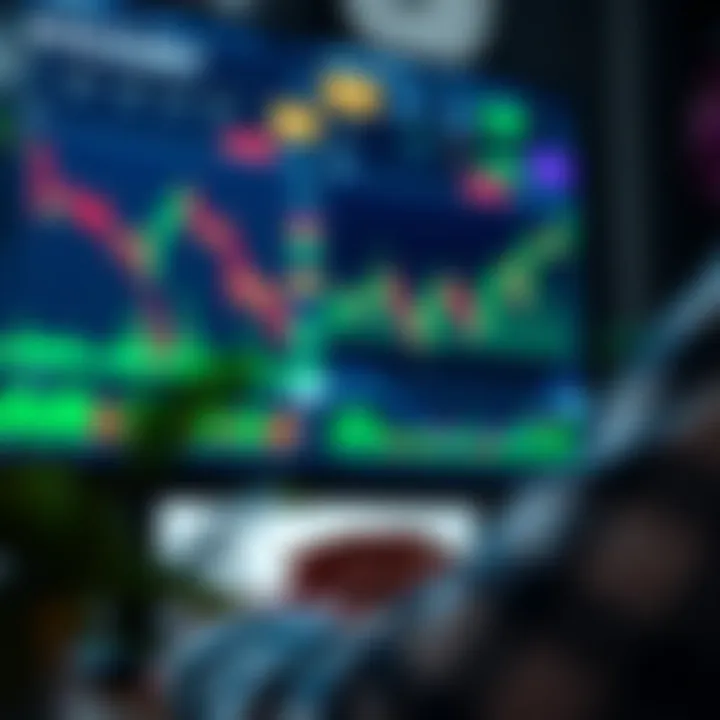 Screenshot of Deriv trading platform with charts and trading options visible