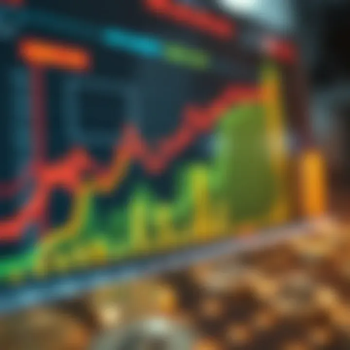 HODL Strategy Illustrated by Cryptocurrency Growth Chart Visual representation of the HODL concept showing a steady upward trend in cryptocurrency value over time