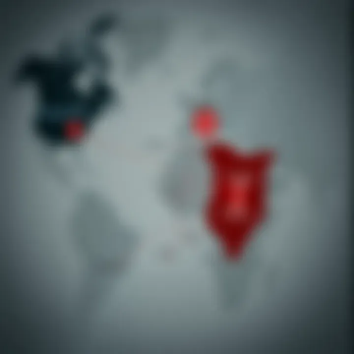 World map showing time zones with London and Kenya connected for forex trading
