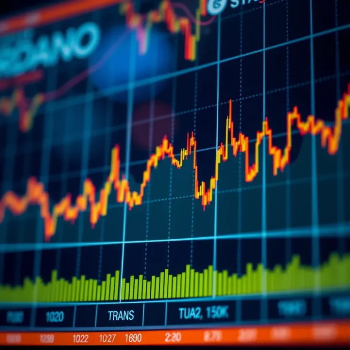 Graph showing Cardano price fluctuations and market trends