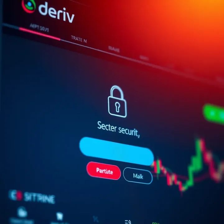 Account Security Features on Deriv for Kenyan Traders Secure login screen emphasizing account protection features on a trading website