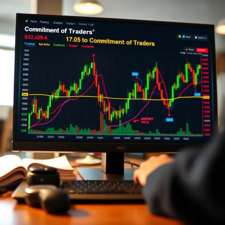 Chart illustrating trading strategies based on Commitment of Traders report data trends