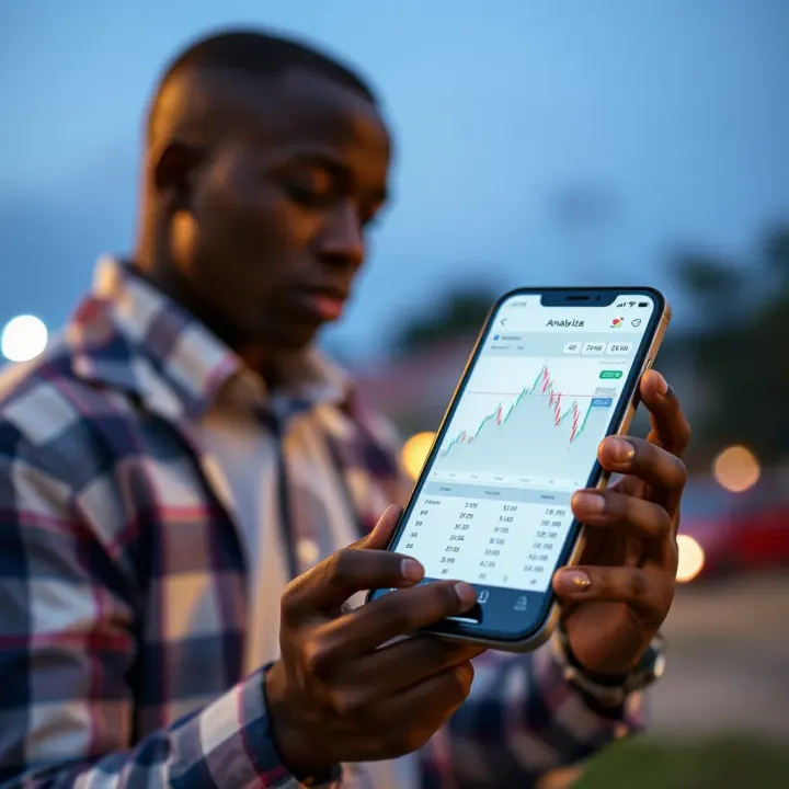 Enhancing Trading Strategies with Deriv Analysis Tool APK in Kenya Visual representation of trading strategy enhancement using Deriv Analysis Tool APK on a smartphone in Kenya