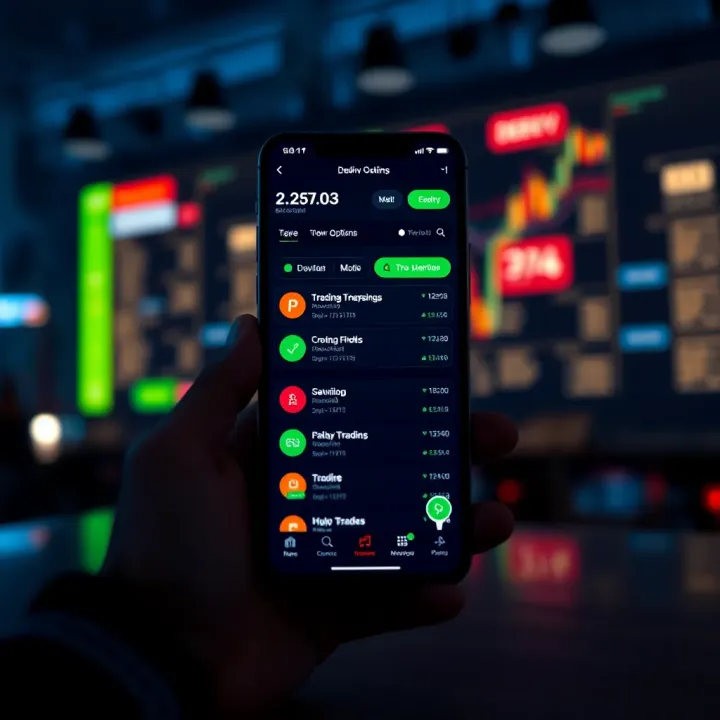 User interface of the Deriv app showcasing various trading options available in Kenya