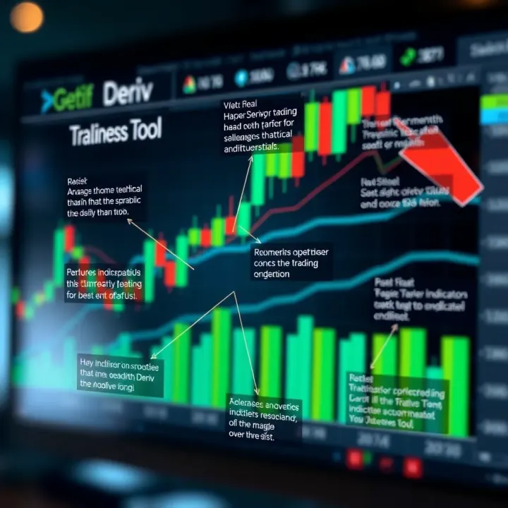 Key Features and Technical Indicators in Deriv Analysis Tool Diagram illustrating key features and technical indicators available in Deriv analysis tool