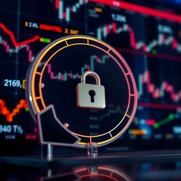 Digital Security and Regulation in Online Trading Platforms Conceptual illustration of digital security and regulatory compliance in online trading
