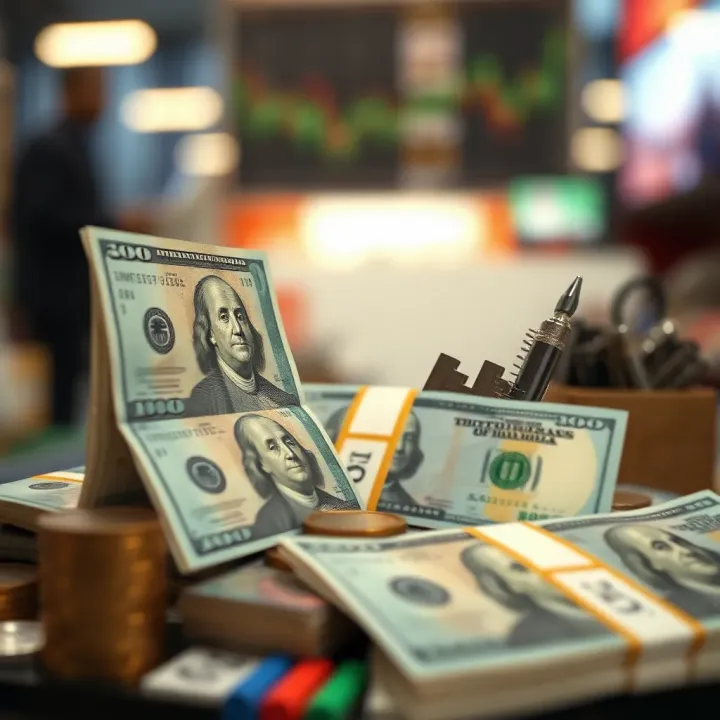 Economic Influences on the USD to KSh Exchange Rate Visual representation of economic factors influencing currency exchange including government policies and global market dynamics