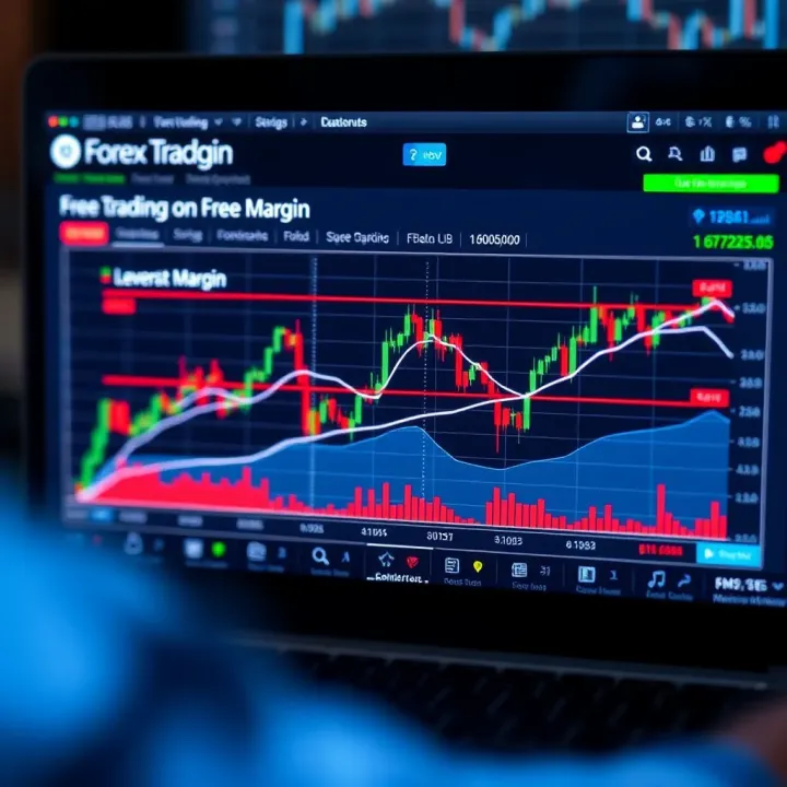 Chart illustrating how leverage affects available free margin in a forex trading account