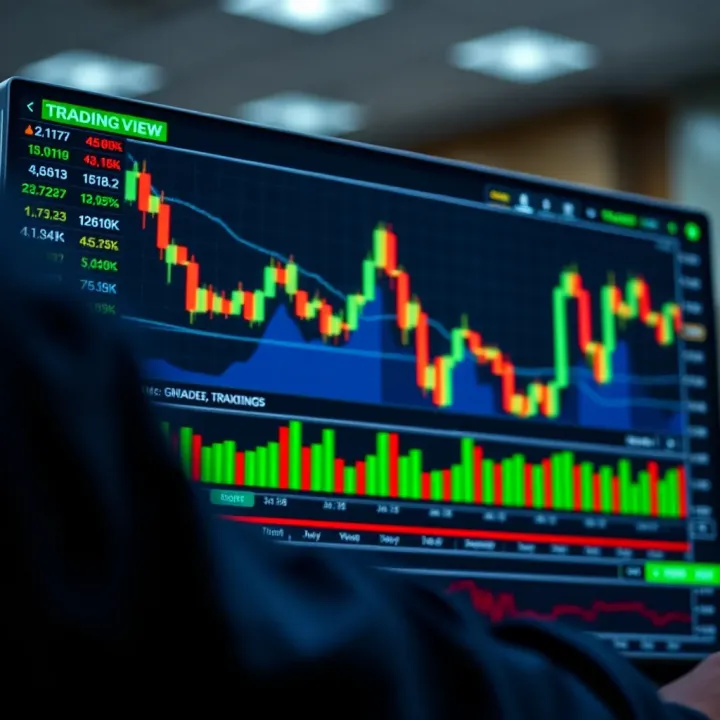 Financial Chart Display on TradingView for Kenyan Traders Interactive financial chart showcasing market trends on TradingView platform