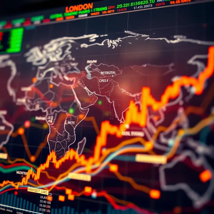 Global forex market map with emphasis on London session trading hours from Kenyan perspective