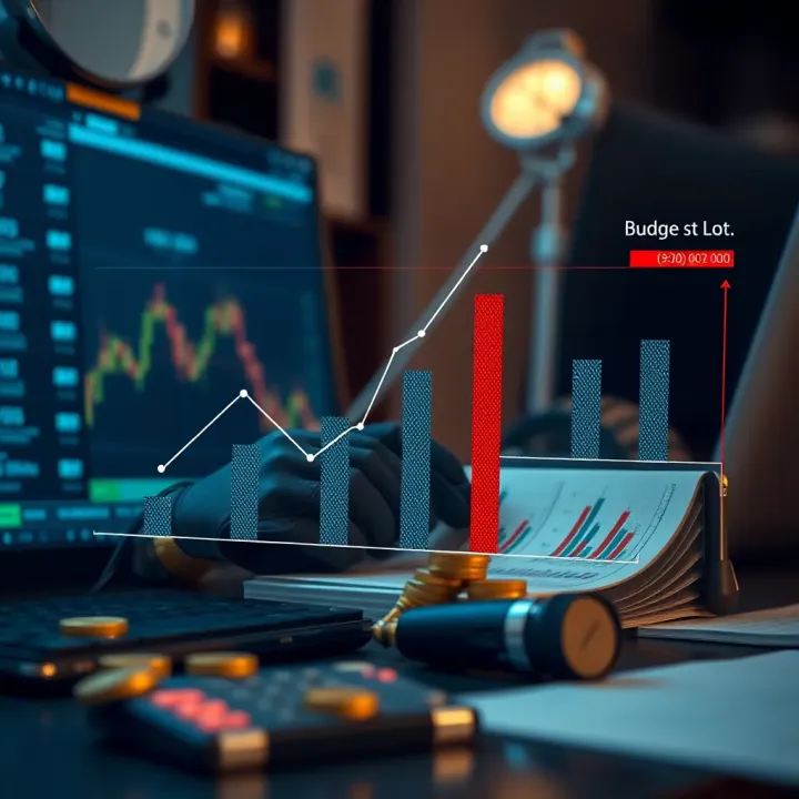 Effective Management of Minimum Deposits for Trading Graphical representation of budget management and responsible trading within deposit limits