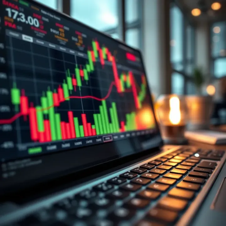 Chart showing margin call alert with risk management in forex trading context