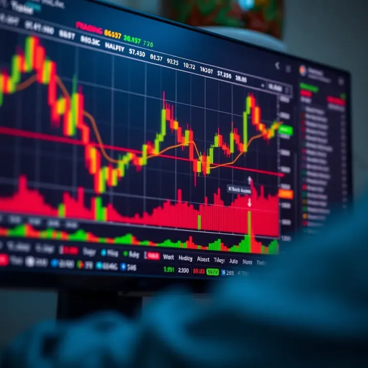 Interface of an online trading platform displaying stock charts and market data focused on Kenyan investments