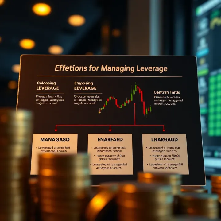 Diagram showing strategic trading decisions for managing leverage in a small investment account