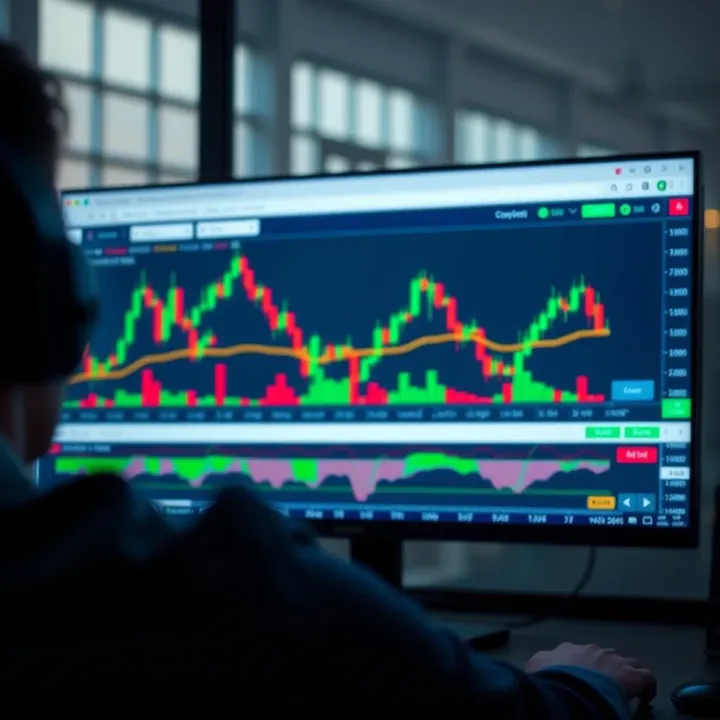 Screenshot of TradingView.com interface displaying diverse chart types and customizable layout