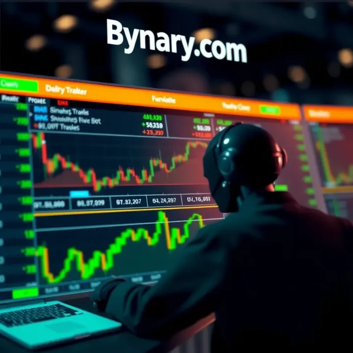 Diagram illustrating how automated trading bots execute trades on Binary.com platform