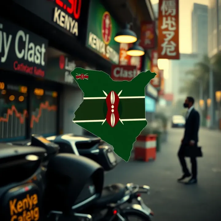 Visual representation of Kenya's economy showing factors influencing financial market ups and downs