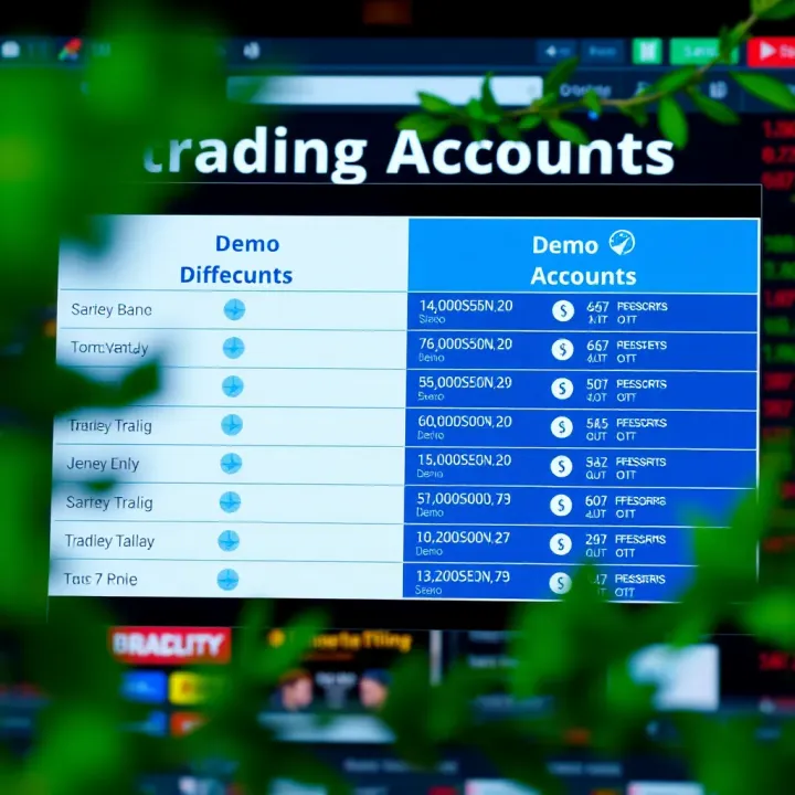 Differences Between Demo and Live Trading Accounts Comparison chart highlighting key differences between demo and live trading accounts