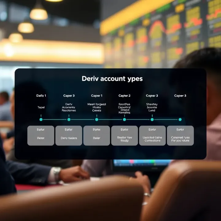 Diagram showing different Deriv account types available for Kenyan traders